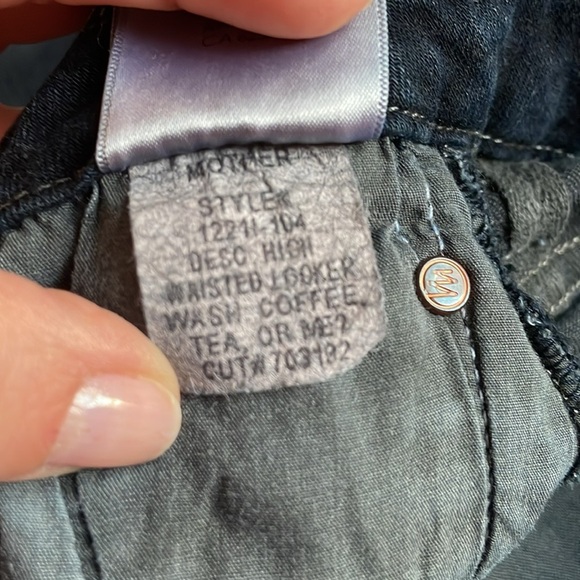 MOTHER High Rise Looker 26 Coffee Tea or Me? Dark Skinny - Picture 11 of 12